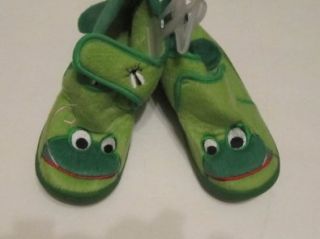Stride Rite Slippers Green Frog w/ Sound Effect Toddler Size 11 12: Frog Shoes: Shoes