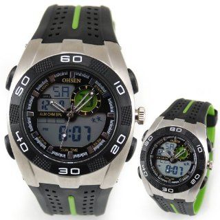 Young Men Boys Light Alarm Date Dual Hours Chronograph Luxury Sports Wrist Watch Watches
