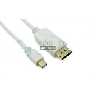 Mini Displayport Dp to Displayport 1.2 Cable Male to Male 6ft 1.8m, High Quality High Speed Converter Adapter Cable Applied for Macbook,macbook Pro,or Macbook Air with a Mini Displayport to High Definition Displays: Electronics