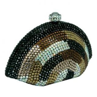 Small Vintage Clutch Bag with Swarovski Crystals, Evening Bag for Ladies: Evening Handbags: Clothing