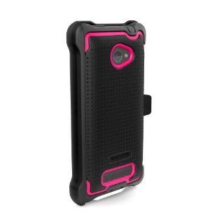 HTC Windows 8X Ballistic HTC 8X SG MAXX Case   Black / Pink Case, Cover: Cell Phones & Accessories