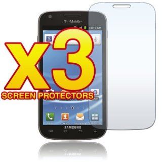 Samsung Hercules T989   THREE (3) Premium Clear LCD Screen Protectors [AccessoryOne Brand] Cell Phones & Accessories