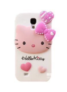 JBG Hello Kitty Samsung S4 i9500 New 3D Cute Cartoon Character Design Silicone Rubber Soft Case Protective Cover For Samsung Galaxy S4 IV i9500: Cell Phones & Accessories