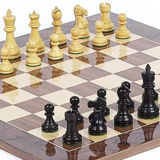 Prince Staunton Rosewood Chesmen from India & Columbus Ave. Chess Board from Spain: Toys & Games