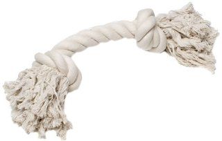 Classic Products Double Knotted Rope Dog Toy, 17 Inch, White : Pet Toy Ropes : Pet Supplies