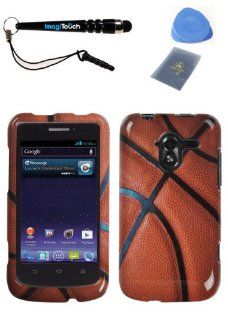 IMAGITOUCH(TM) 4 Item Combo ZTE N9120 (Avid 4G) Basketball Sports Collection Phone Hard Case Protector Faceplate Cover (Stylus pen, ESD Shield bag, Pry Tool, Phone Cover) Cell Phones & Accessories