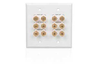 Wall Plate with 12 Gold Plated Binding Post Connectors RadioShack 40 995: Electronics