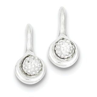 Sterling Silver Stellux Crystal Ball Drop Post Earrings, Best Quality Free Gift Box Satisfaction Guaranteed Dangle Earrings Jewelry