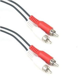 C&E 25 feet 2 RCA Male to Male Audio Cable (2 White/2 Red Connectors): Electronics