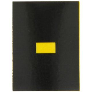 Brady 5890 DSH Bradylite 1 7/8" Height, 1 3/8 Width, B 997 Engineering Grade Bradylite Reflective Sheeting, Yellow On Black Reflective Symbol, Legend "DASH" (Pack Of 25) Industrial Warning Signs
