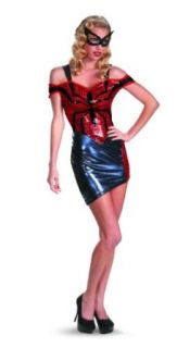Disguise Women Of Marvel Spider Man Spider Girl Glam Womens Adult Costume, Blue/Red/Black, Large/12 14: Adult Sized Costumes: Clothing