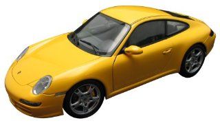 2005 Porsche 911 Carrera S Type 997 diecast model car 1:18 scale die cast by AUTOart   Yellow: Toys & Games