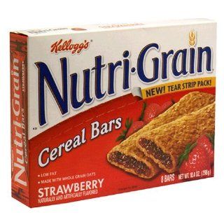 Nutri Grain Cereal Bars, Strawberry 8  Count Bars (Pack of 4) : Breakfast Cereal Bars : Grocery & Gourmet Food