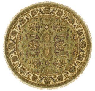 Safavieh CL239A 8R Classics Collection Handmade Gold Wool Round Area Rug, 8 Feet Round  