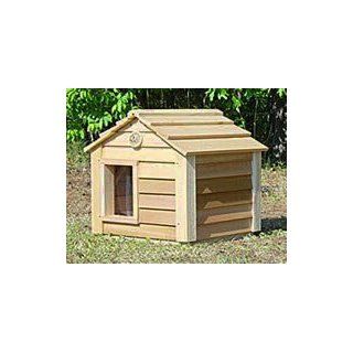 20 Inch Cedar Cat House : Size SMALL CEDAR   INSULATED : Cat Houses And Condos : Pet Supplies