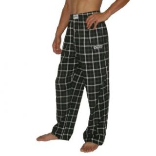 NBA San Antonio Spurs Mens Plaid Sleepwear / Pajama Pants X Large Black & Grey: Clothing
