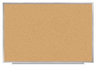 Board Dudes 48 Inch x 72 Inch Aluminum Framed Cork Board (17466) : Dry Erase Boards : Office Products