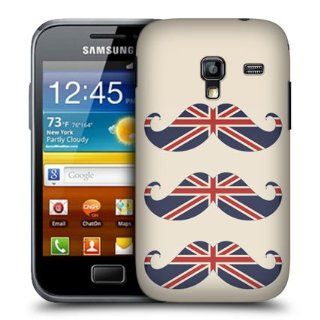 Head Case Designs UK Flag Moustaches Hard Back Case Cover for Samsung Galaxy Ace Plus S7500: Cell Phones & Accessories