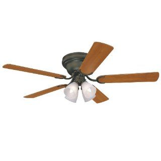 Westinghouse 7866000 Contempra IV Four Light 52 Inch Five Blade Indoor Ceiling Fan, Oil Rubbed Bronze with Frosted Ribbed Glass Shades    