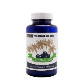 Acai Berry Supplement, 1200mg of 100% Certified Organic Acai Berries, Made in USA, 30 Day Supply: Health & Personal Care