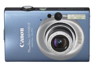 Canon PowerShot SD1100IS 8MP Digital Camera with 3x Optical Image Stabilized Zoom (Blue) : Point And Shoot Digital Cameras : Camera & Photo