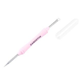 Pink Handle Detachable Blemish Blackhead Pimple Acne Needle Extractor Remover : Therapeutic Skin Care Products : Beauty