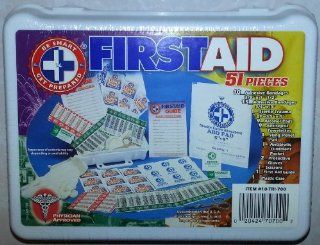 Total Resources International Be Smart Get Prepared First Aid Kit (51 Pieces) Health & Personal Care