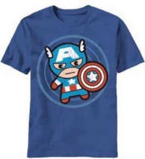 Marvel Men's Cap In Circle T Shirt Fashion T Shirts Home & Kitchen