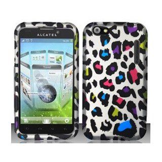Alcatel One Touch Ultra 995 Colorful Leopard Design Hard Case Snap On Protector Cover + Free Opening Tool + Free American Flag Pin: Cell Phones & Accessories