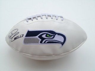 Seattle Seahawks RUSSELL WILSON Signed Autographed Logo Football COA Sports Collectibles