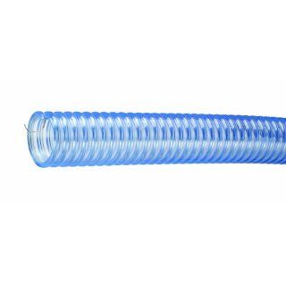 Tigerflex WE Series Food Grade PVC Material Handling Hose with Rigid PVC Helix and Grounding Wire, 50 PSI Max Pressure, 1 1/4 inches ID, 100 feet Length: Industrial & Scientific