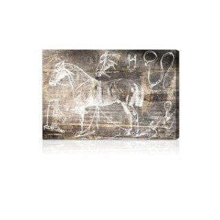 ''Horse Breaking Guide'' Canvas Wall Art Size 30" x 20"   Wall Decor Stickers