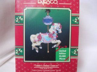 Enesco Christmas Ornament ; Tobin's Debut Dancer ; First Issue in the Tobin Fraley Carousel Horse Series 1996 Collectible: Toys & Games