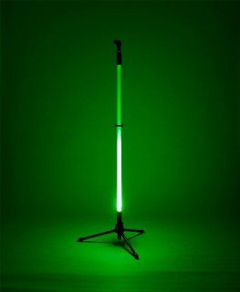 Hottie   LED Lighted Microphone Stand with Tripod Base Green Light: Musical Instruments