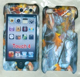 Ipod Touch 4th Generation 4g 4 8gb 32gb 64gb Winter Camo Tree Hunting Hard Snap on Crystal Skin Case Cover Accessory for A: Cell Phones & Accessories