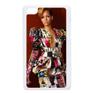 Custom The Super Star "Rihanna" Printed Hard Protective Case Cover for iPod Touch 4/4G/4th Generation DPC 2013 15586: Cell Phones & Accessories