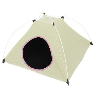 Folding Pet Dog Outside Travel Warm Tent Nest Kennel Bag Light Yellow : Pet Supplies