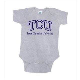 BSP 10776 Texas Christian Horned Frogs NCAA Grey Infant Creeper : Infant And Toddler Sports Fan Apparel : Sports & Outdoors