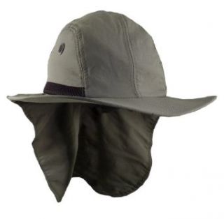 Wide Brim Sun Hat w/ Neck Protection Flap for Camping or Boating: Patio, Lawn & Garden