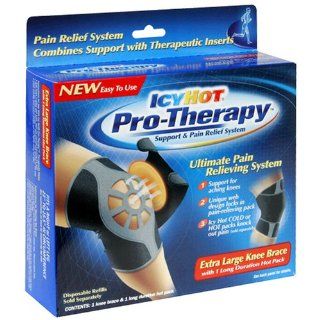 Icy Hot Pro Therapy Knee Brace with 1 Long Duration Hot Pack, Large , 1 brace: Health & Personal Care