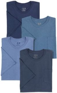 Fruit of the Loom Men's 4 Pack Pocket Crew Neck T Shirt at  Mens Clothing store