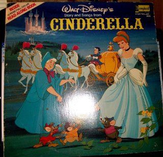 Walt Disney's Story and Song Book From Cinderella 12' Lp Record and Book: Music