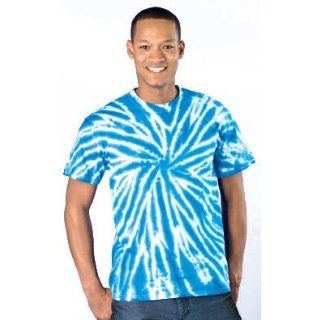 Dyenomite Adult Pinwheel Pattern Tie Dye T shirt Tee Shirt: Clothing