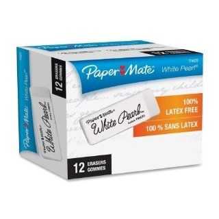 Paper Mate Eraser, Latex Free, Smudge Resistant, 12/Bx, White [Office Product]: Everything Else