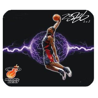 NBA Superstar Miami Heat LeBron James Square Mouse Pad Resistant Dirt New Design : Office Products