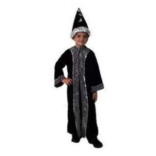 Boys Deluxe Wizard Magician Robe & Hat Costume size 6/8 Clothing