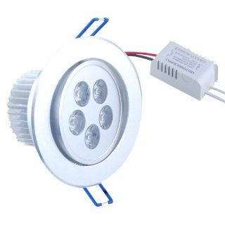 THG 5W 5 LED Warm White Round Recessed Downlight Roof Ceiling Cabinet Light Lamp Bulb 100V   240V+ LED Driver 500LM : Highlighters : Office Products