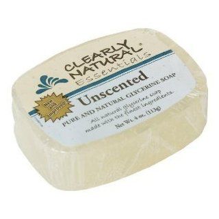 Clearly Natural Unscented Glycerine Bar Soap, 4 Ounce    6 per case.: Grocery & Gourmet Food