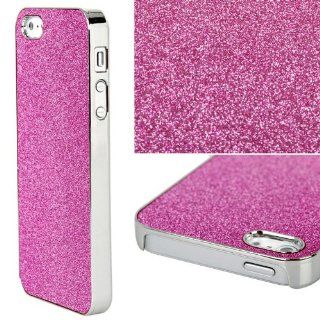 Purple BN Sparkly Glitter Bling Chrome Case Housing Skin Back Cover for iPhone 5 5G 6th: Cell Phones & Accessories