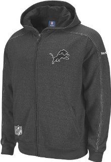 Reebok Detroit Lions Sideline Static Storm Hooded Sweatshirt Extra Large : Sports Related Merchandise : Sports & Outdoors